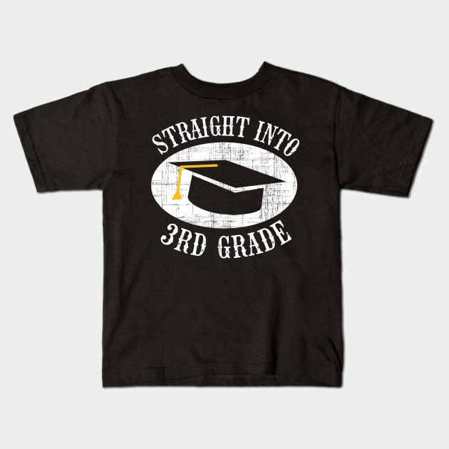 Straight Into 3rd Grade Back To School Gift Kids T-Shirt by kateeleone97023